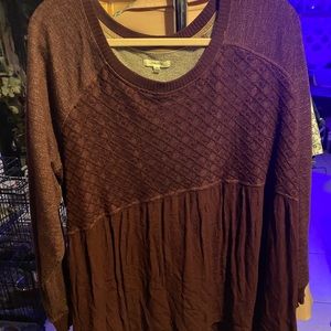 Long sleeve baby doll top